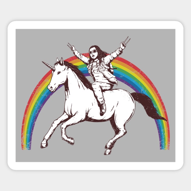 X-treme Unicorn Ride Sticker by pigboom